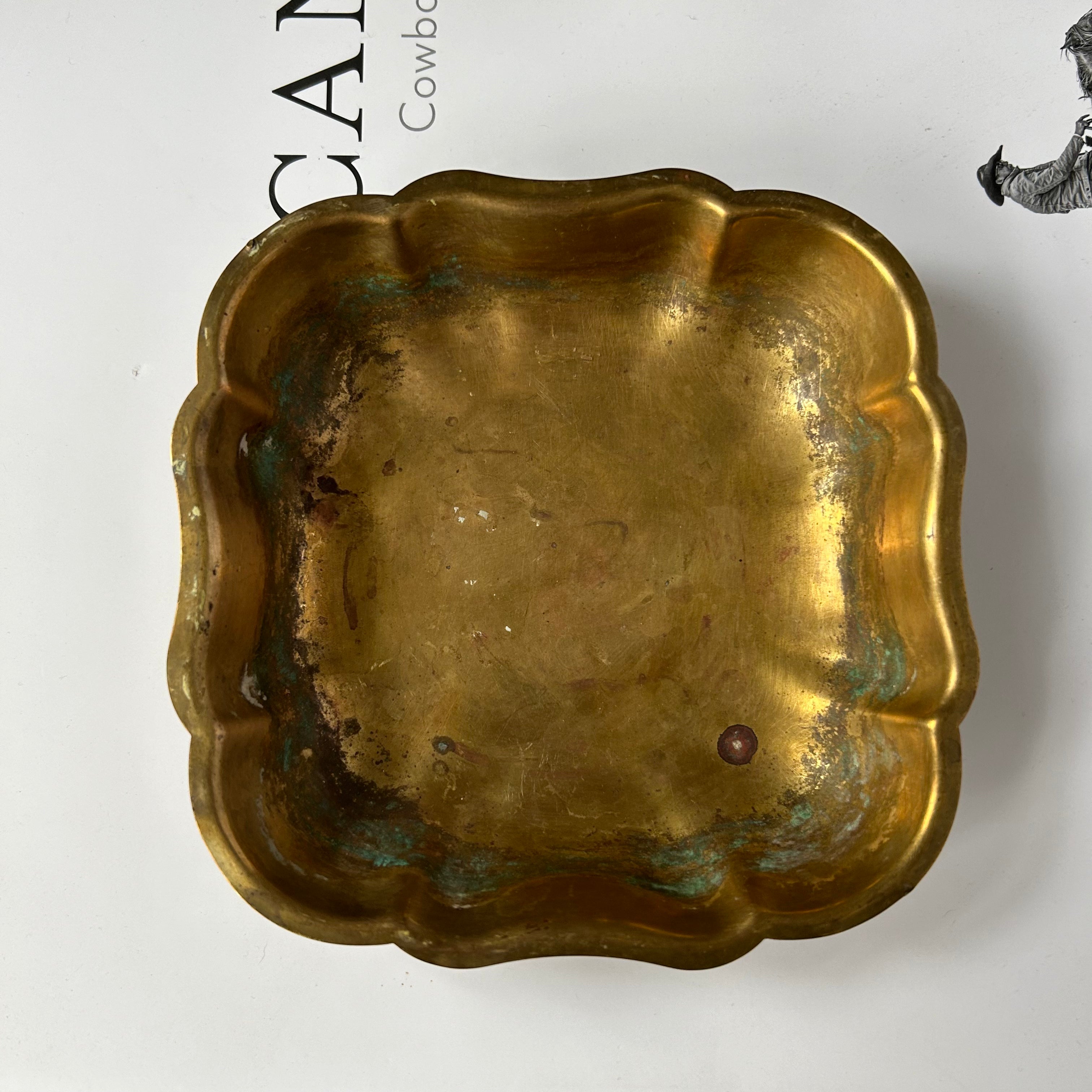 Vintage Mini Brass Tray