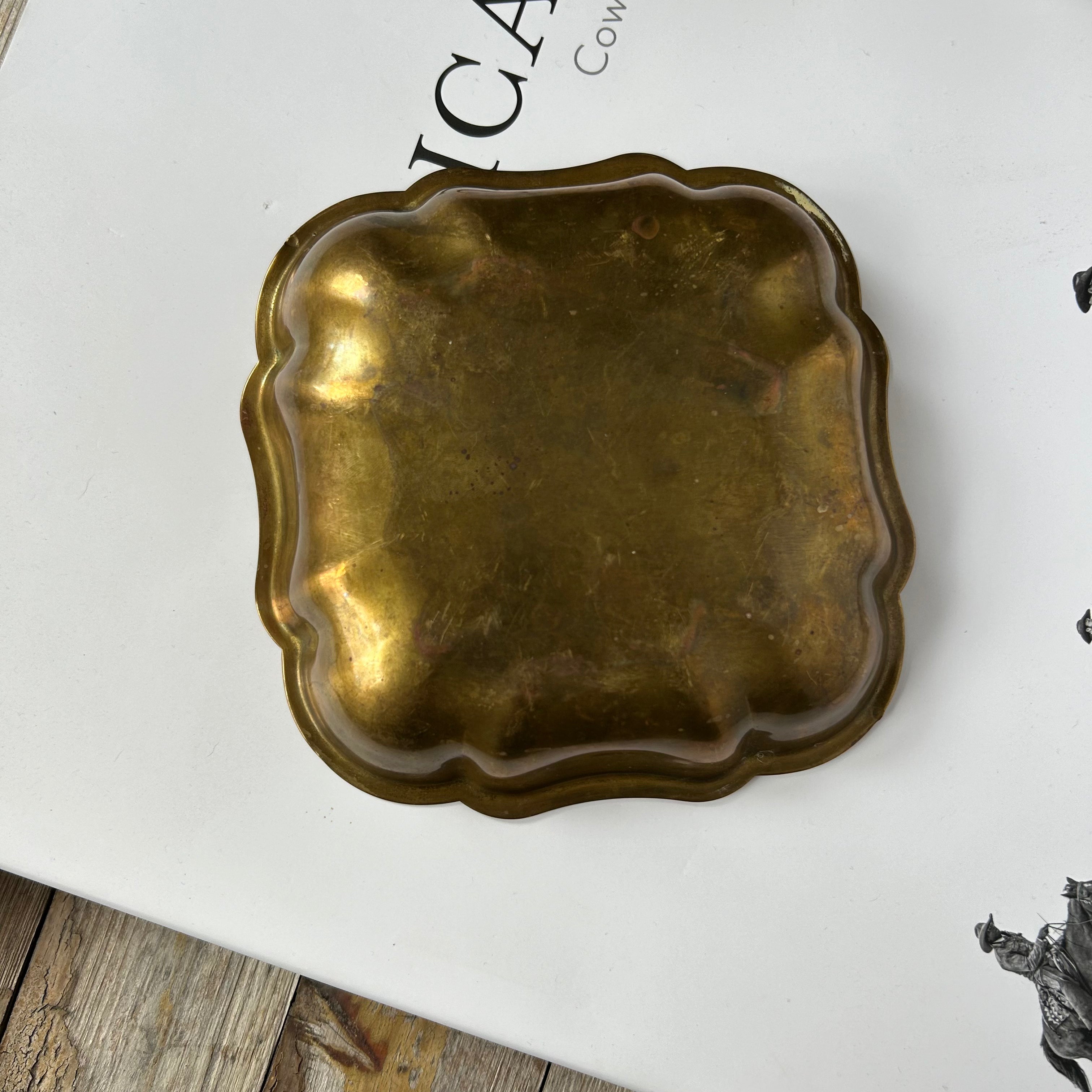 Vintage Mini Brass Tray