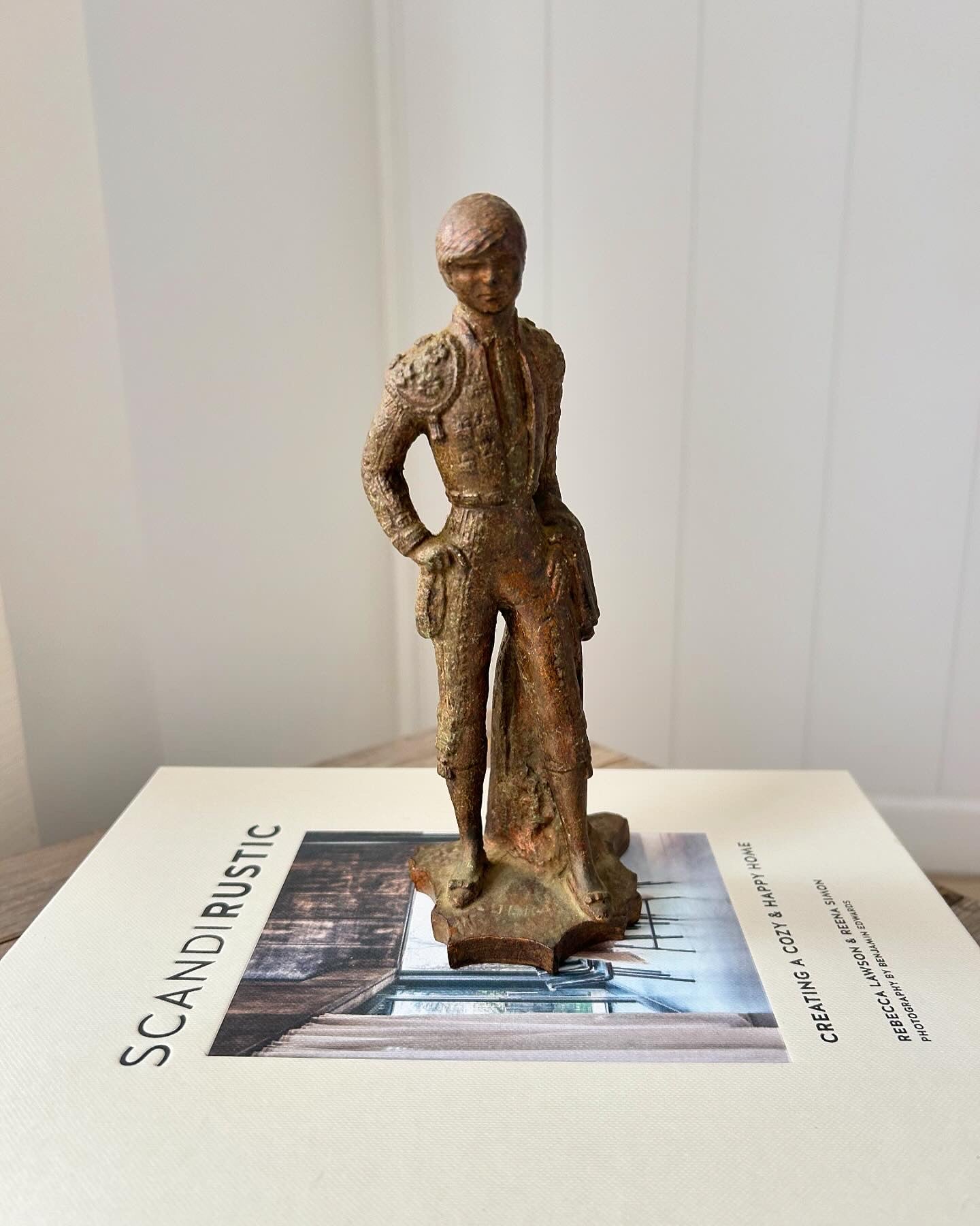 Hand Carved Wood Bull Rider Man