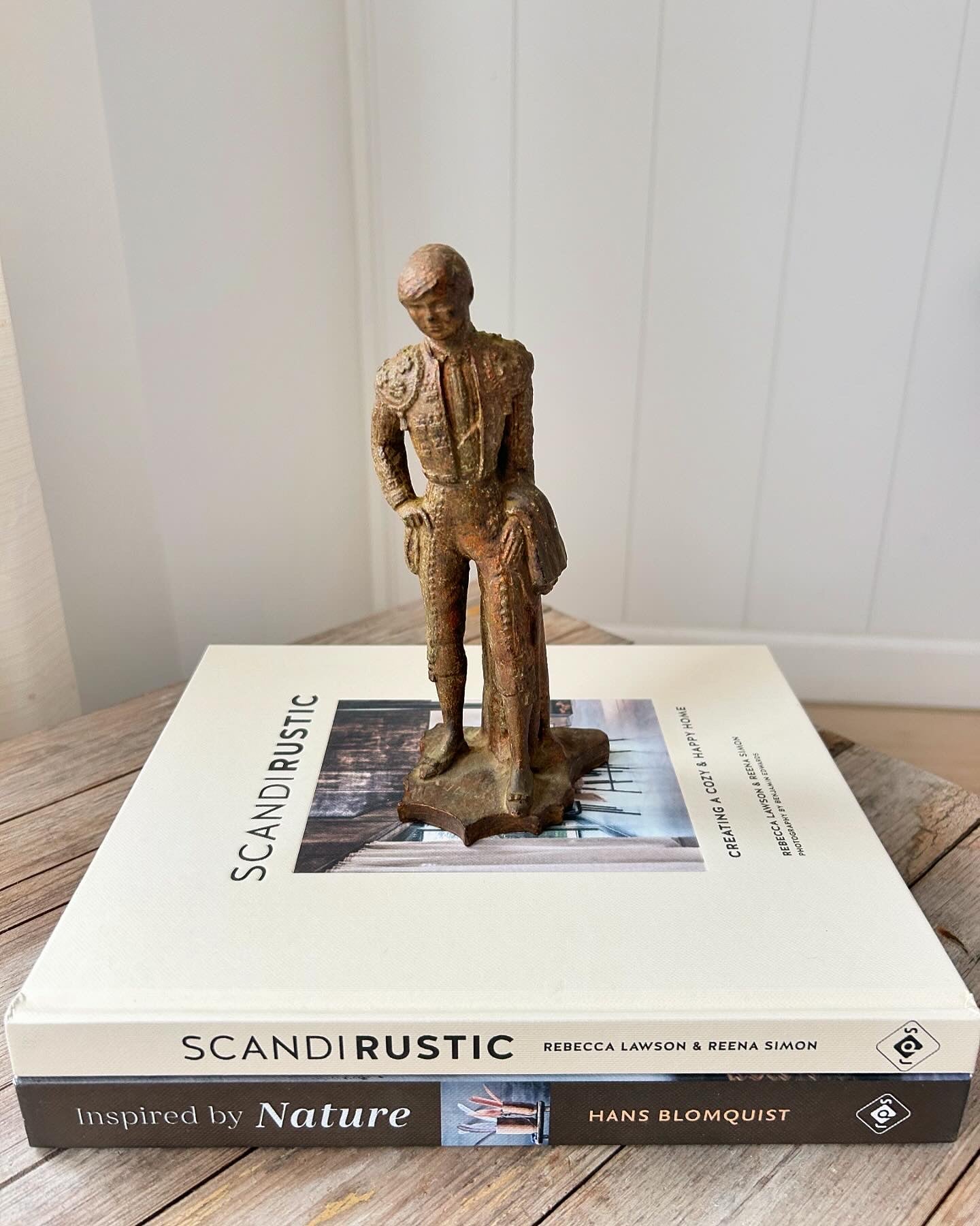 Hand Carved Wood Bull Rider Man