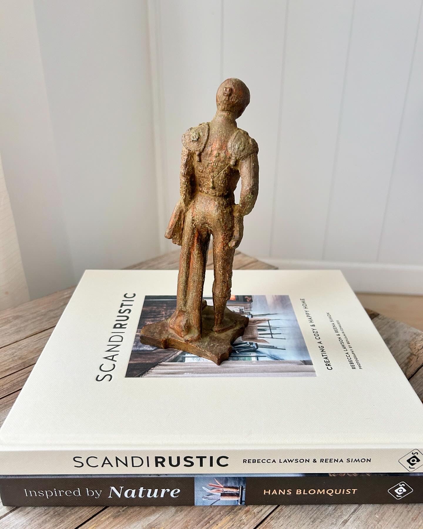 Hand Carved Wood Bull Rider Man