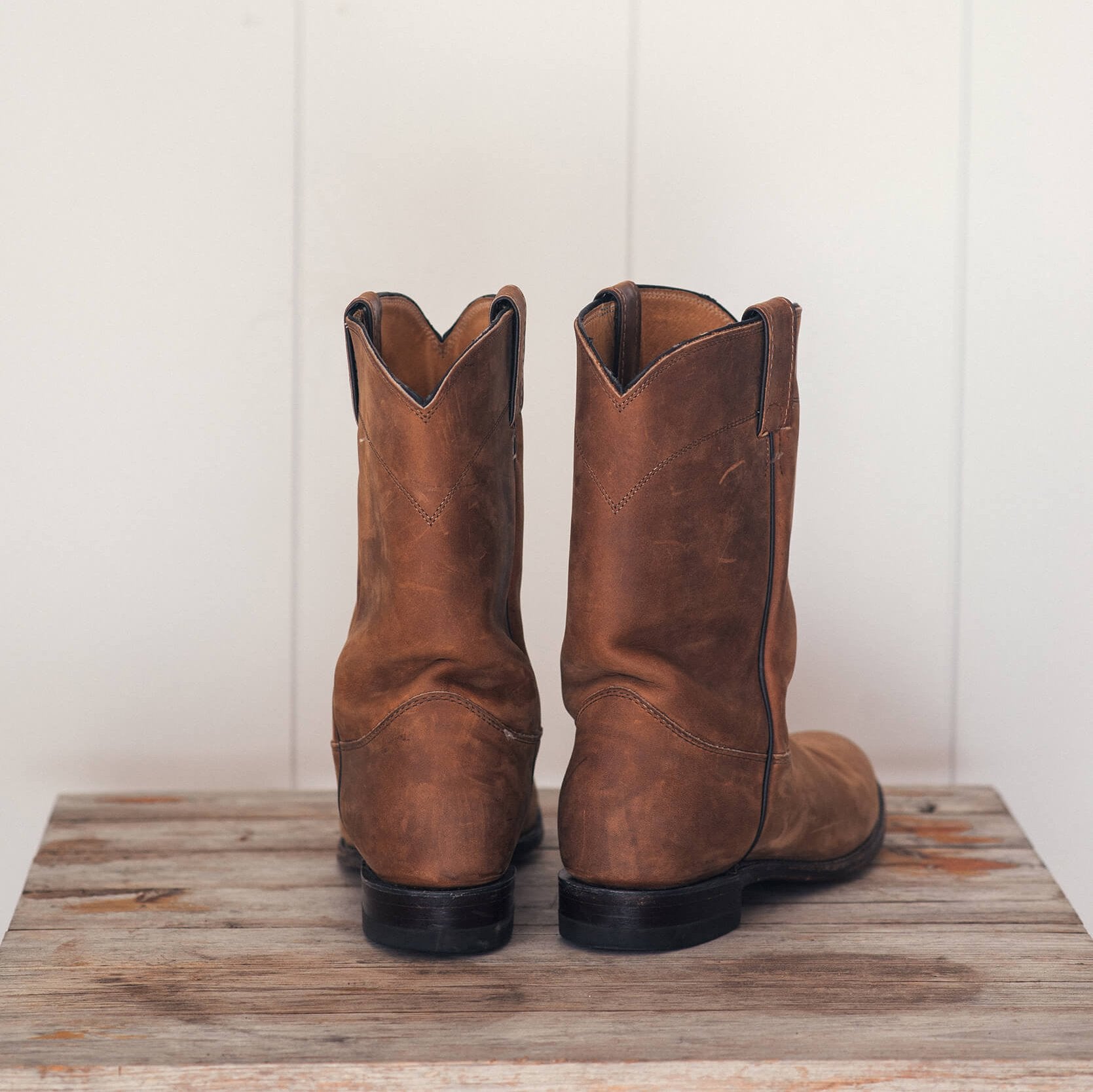Short Brown Cowboy Boot