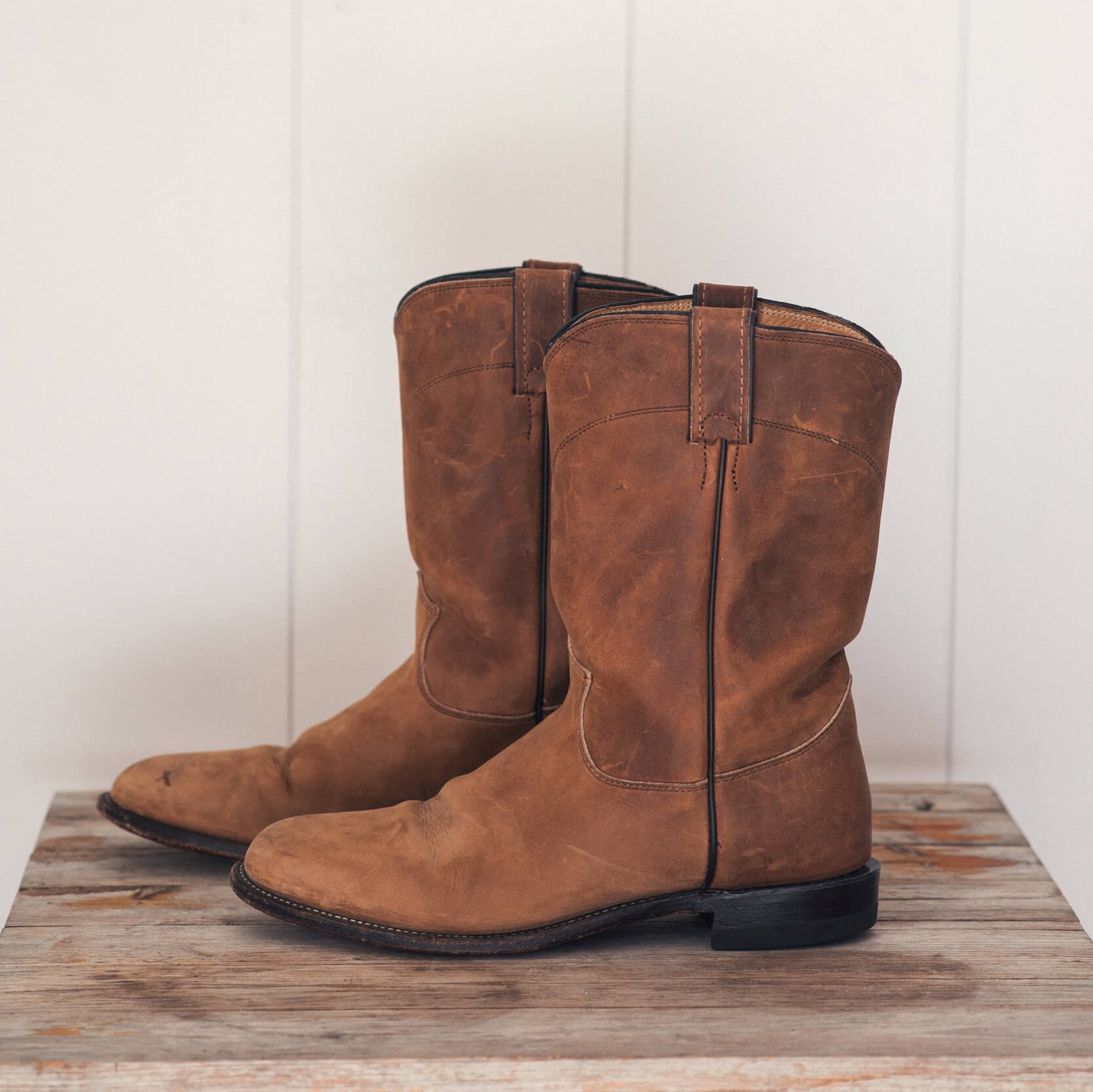 Short Brown Cowboy Boot